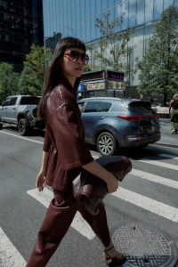 کت زنانه چرم مصنوعی زارا – ZARA