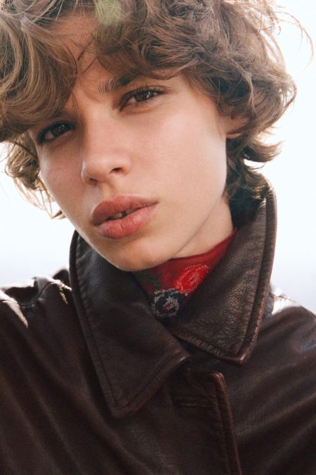 کت زنانه چرمی افکت شسته‌شده زارا – ZARA