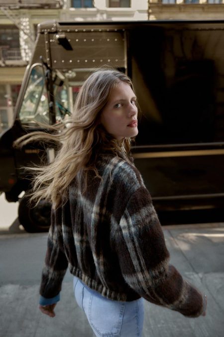 کت زنانه چهارخانه زارا – ZARA