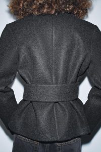 کت زنانه کمربنددار با بافت نرم زارا – ZARA