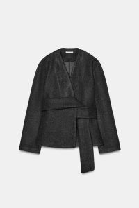 کت زنانه کمربنددار با بافت نرم زارا – ZARA