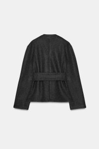 کت زنانه کمربنددار با بافت نرم زارا – ZARA