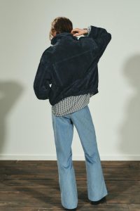 کت زنانه ۱۰۰٪ چرم جیر با جیب زارا – ZARA