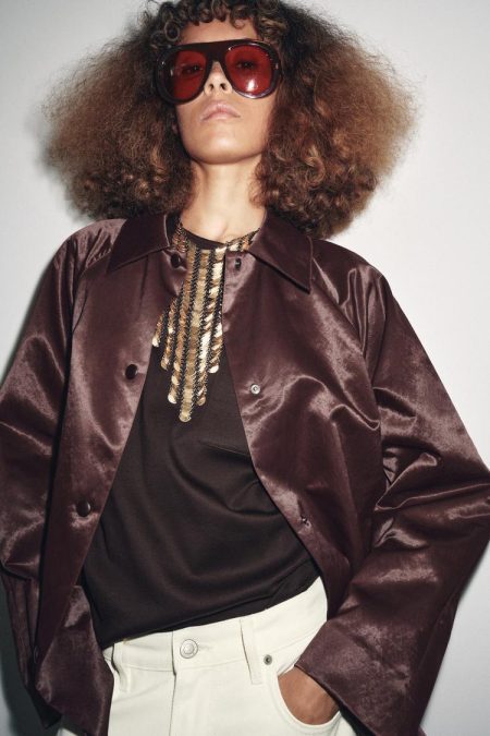 کت ساتن زنانه کالکشن ZW زارا – ZARA