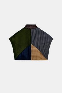 کت مخملی زنانه دوخت لوزی با پارچه متضاد زارا – ZARA