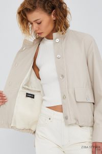 کت چرم اکرو زنانه Roxy دری مد