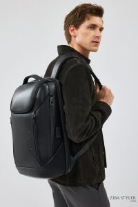 کت چرم جیر یقه پیراهن مشکی مردانه Enzo دری مد