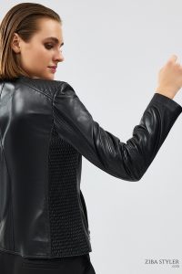 کت چرم مشکی زنانه ایرینا دری مد