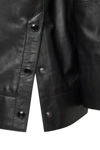 کت چرم مشکی زنانه جنیفر دری مد