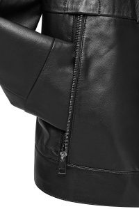 کت چرم مشکی زنانه لوئیزا دری مد