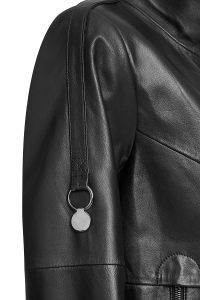 کت چرم مشکی زنانه لوئیزا دری مد