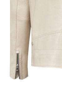 کت چرم موتورسواری کلاهدار بژ مردانه باتلر دری مد