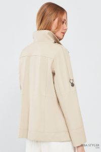 کت چرمی اور سایز بژ زنانه لوئیزا دری مد