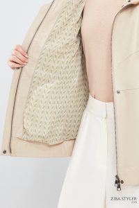 کت چرمی اور سایز بژ زنانه لوئیزا دری مد