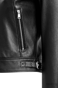 کت چرمی زنانه مشکی کوتاه Missy دری مد