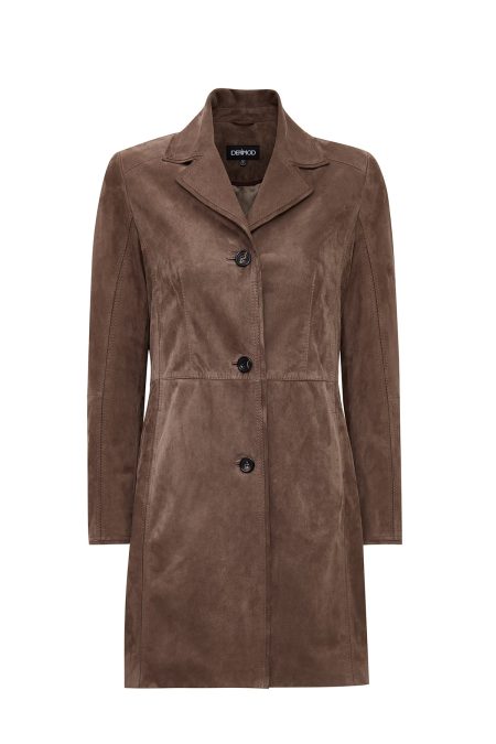 کت چرمی زنانه ویزون جیر Tara دری مد