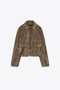 کت کوتاه زنانه جیر مصنوعی زارا – ZARA