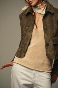 کت کوتاه زنانه جیر مصنوعی زارا – ZARA