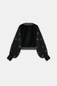 کت کوتاه زنانه گلدوزی‌شده نسخه محدود ZW زارا – ZARA
