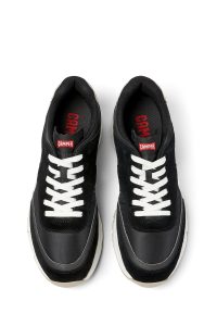 کتونی اسپرت مردانه چرمی دریفت مشکی کمپر