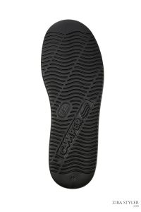 کتونی اسپرت چرمی مشکی مردانه رانر کمپر