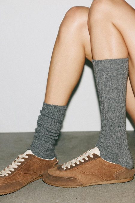 کتونی زنانه چرمی متضاد زارا – ZARA