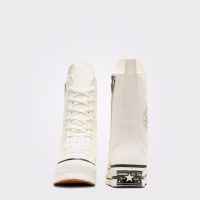 کتونی لژدار ساق‌بلند کانورس آل استار Chuck 70 Plus XHi کرم مردانه و زنانه اورجینال