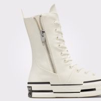 کتونی لژدار ساق‌بلند کانورس آل استار Chuck 70 Plus XHi کرم مردانه و زنانه اورجینال