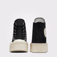 کتونی لژدار کانورس آل استار Chuck Taylor All Star Modern Lift مشکی مردانه و زنانه اورجینال