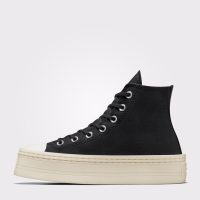 کتونی لژدار کانورس آل استار Chuck Taylor All Star Modern Lift مشکی مردانه و زنانه اورجینال
