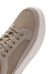 کتونی مردانه بژ بنددار زیره ضخیم دری مد