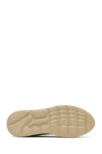 کتونی مردانه جیر چرمی قهوه‌ای بندی دری مد