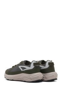 کتونی مردانه سبز بندی با زیره ضخیم دری مد