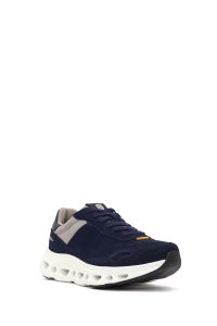 کتونی مردانه سرمه‌ای بندی با زیره ضخیم دری مد