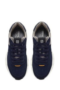 کتونی مردانه سرمه‌ای بندی با زیره ضخیم دری مد