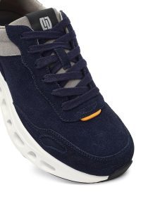 کتونی مردانه سرمه‌ای بندی با زیره ضخیم دری مد