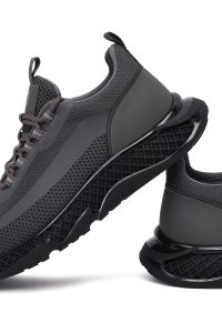 کتونی مردانه طوسی بندی زیره ضخیم پارچه‌ای Derimod Zero