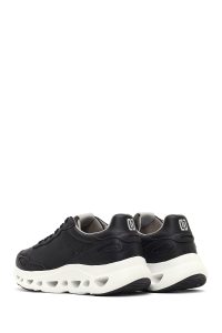 کتونی مردانه مشکی بندی با زیره ضخیم دری مد