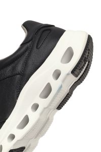 کتونی مردانه مشکی بندی با زیره ضخیم دری مد