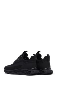 کتونی مردانه مشکی بندی زیره ضخیم پارچه‌ای Derimod Zero