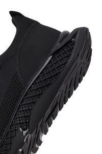 کتونی مردانه مشکی بندی زیره ضخیم پارچه‌ای Derimod Zero