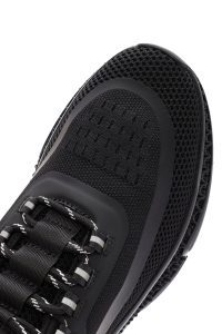 کتونی مردانه مشکی بندی زیره ضخیم پارچه‌ای Derimod Zero