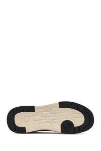 کتونی مردانه مشکی بندی زیره ضخیم چرمی دری مد