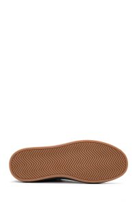 کتونی مردانه مشکی بندی چرمی دری مد