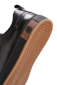 کتونی مردانه مشکی بندی چرمی دری مد