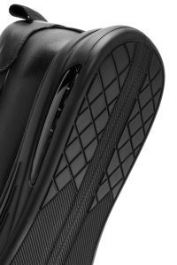 کتونی مردانه مشکی بندی چرمی دری مد