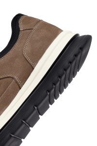 کتونی مردانه نبوک چرمی ویزون بندی کژوال دری مد