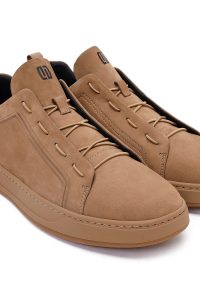 کتونی مردانه نبوک چرمی ویزون بندی