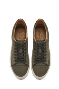 کتونی مردانه نوبوک زیتونی بنددار دری مد