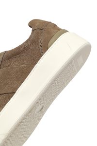 کتونی مردانه ویزون بندی زیره ضخیم نبوک چرمی دری مد